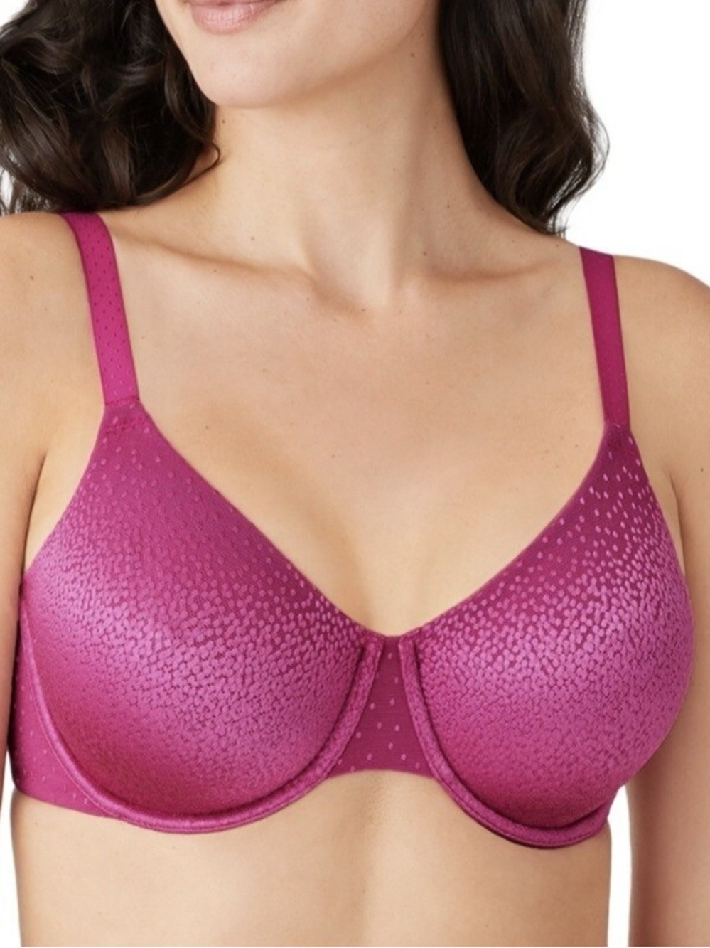 Wacoal 855403 Back Appeal Back Smoothing Full Coverage Bra 34D Pink UW $84 NWT